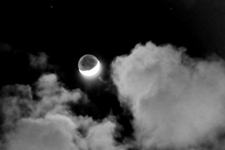Crescent Moon Clouds (201245183) photo