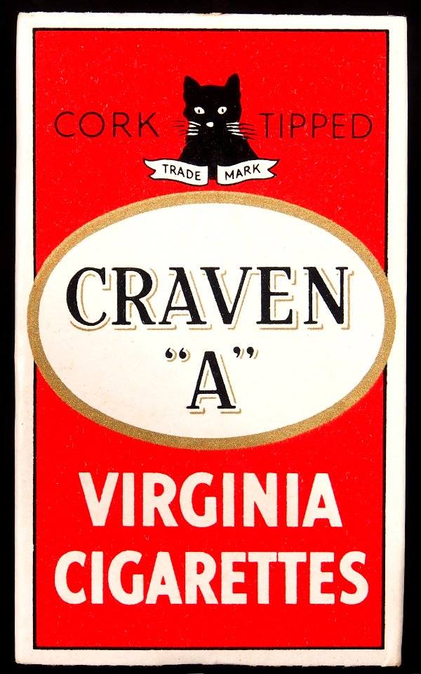 Craven A cigarettes small pack, front
