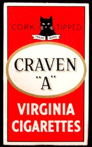 Craven A cigarettes small pack, front