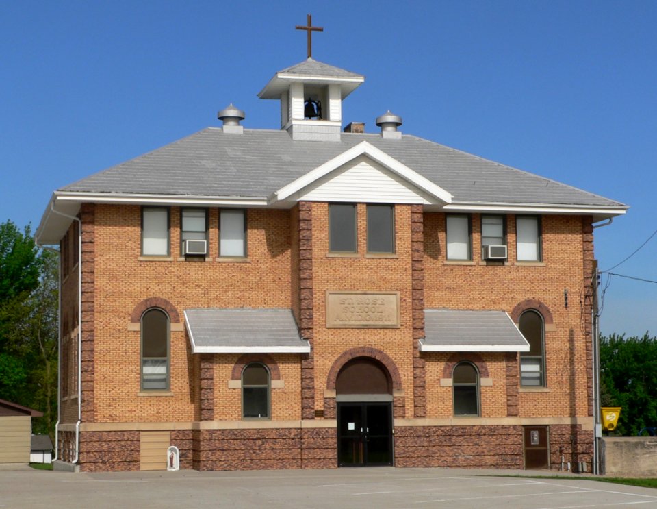 Crofton, NE St. Rose of Lima School from SE 3
