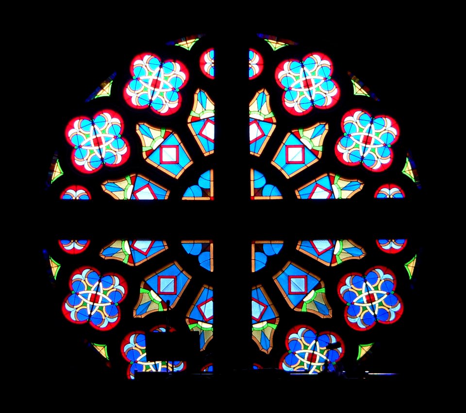 Crofton, NE St. Rose of Lima rose window 1