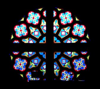 Crofton, NE St. Rose of Lima rose window 1