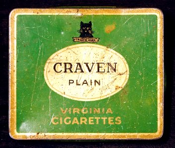 CRAVEN plain virginia cigarettes tin pic1