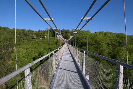 Longest pedestrian suspension bridge rappbodetalsperre world record photo