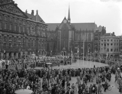 Dag der Verenigde Naties op de Dam te Amsterdam, Bestanddeelnr 909-9321