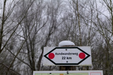 Döberitzer Heide round trail with snow 2021-02-14 01