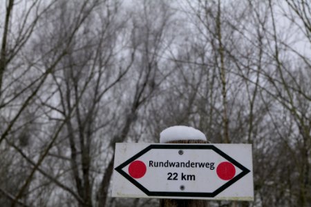 Döberitzer Heide round trail with snow 2021-02-14 03