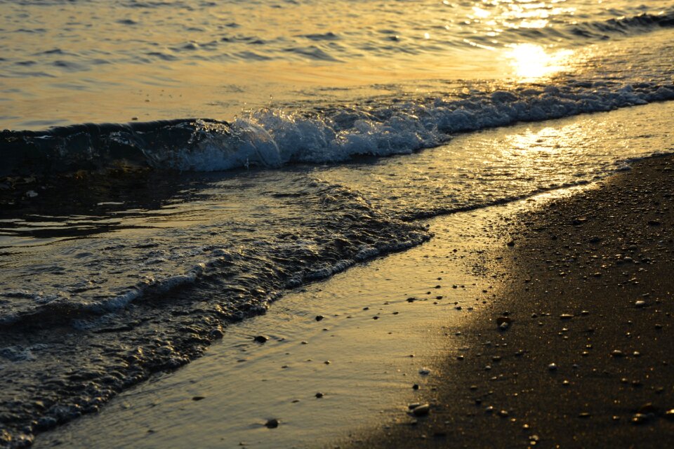 Sand beach water