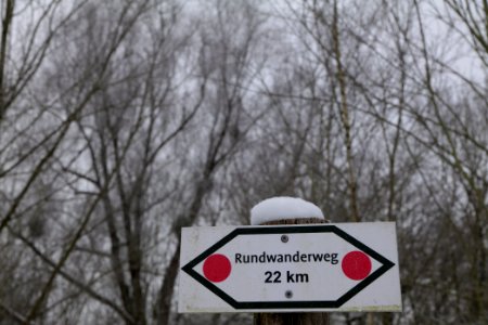 Döberitzer Heide round trail with snow 2021-02-14 02
