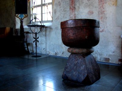 Døbefont Skt. Laurentii Kirke Falkenberg