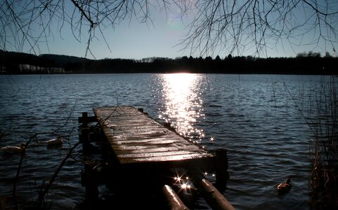 Burgäschisee water dock photo