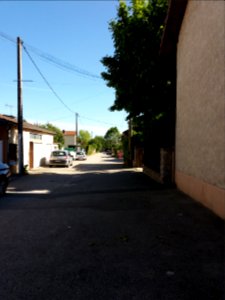 Dagneux - Impasse des Plantées, depuis la route de Genève