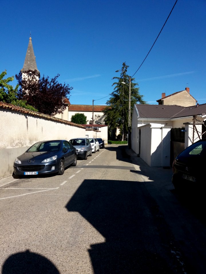 Dagneux - Rue du Pensionnat, vers l'est, depuis la rue du Pensionnat
