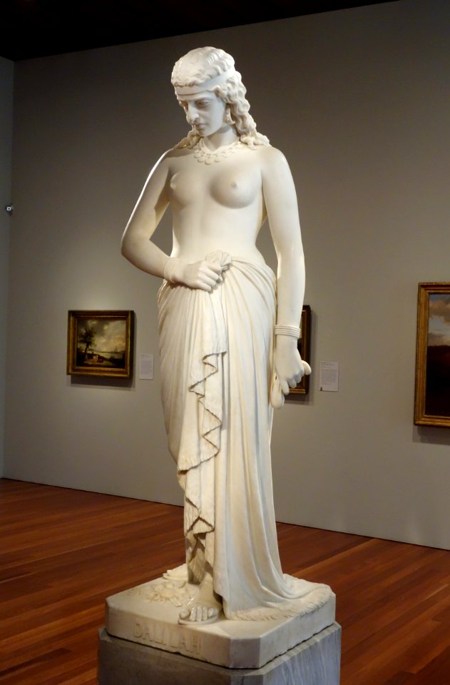 Dalilah by William Wetmore Story, 1877, marble, view 2 - De Young Museum - DSC00894