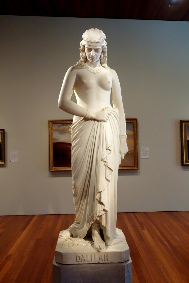 Dalilah by William Wetmore Story, 1877, marble, view 1 - De Young Museum - DSC00892