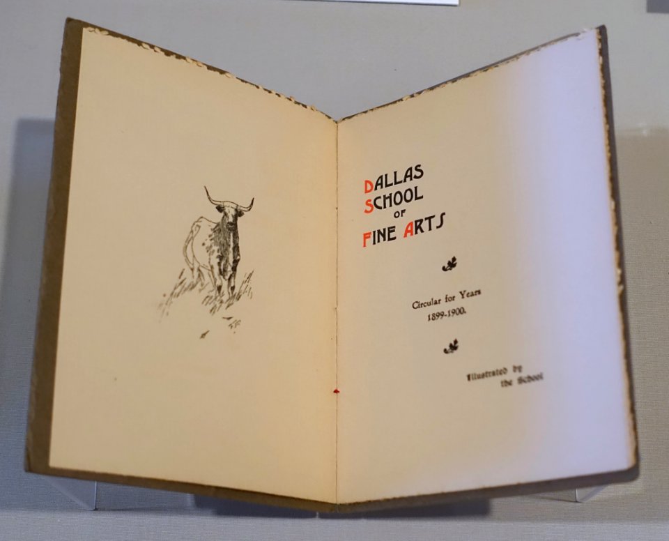 Dallas School of Fine Arts, Circular for Years 1899-1900, Illustrated by the School - Harry Ransom Center - University of Texas at Austin - DSC08514