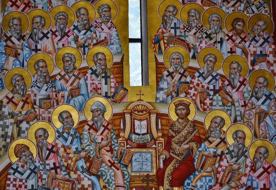 Church greek mural