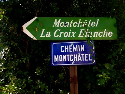 Dagneux - Chemin Montchâtel, plaque