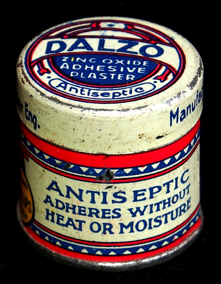 Dalzo zinc oxide adhesive plaster tin, laboratoires BE Phillips Nossegem, foto3