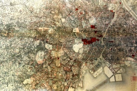 Damage, Tokyo bombing in World War II - National Archives of Japan - Tokyo, Japan - DSC06503