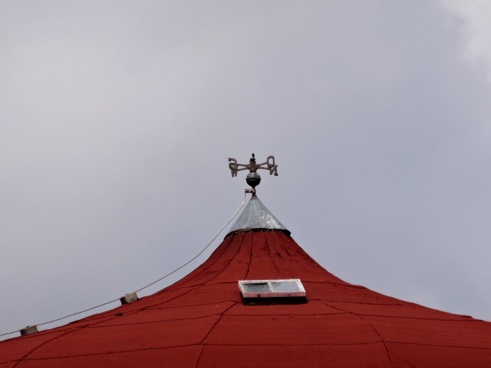 Dach der Windmühle in Oberreißen