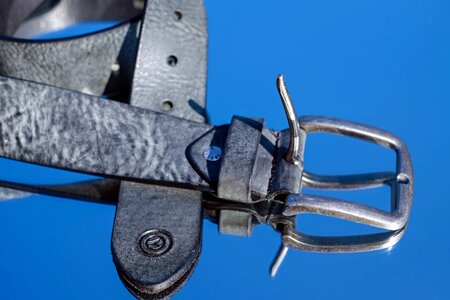 Metal belt leather