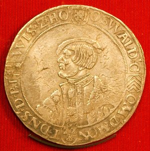 Daalder met het portret van Oswald II, 1511-1546, Hagemunten, De munt van 's-Heerenberg