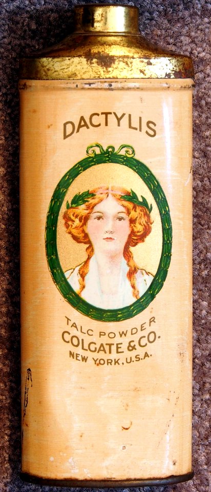 Dactylis talc powder tin, Cogate & Co, pic4
