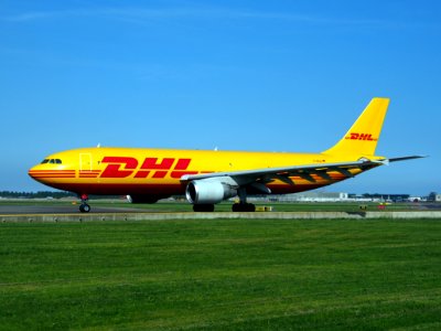D-AEAL DHL Airbus Industrie A300 taxiing at Schiphol (AMS - EHAM), The Netherlands, 17may2014, pic-2