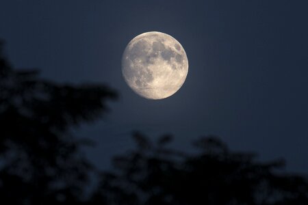 Night lunar landscape moonlight photo