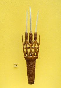 Dagger with stingray blades from Kaniet, Luf, or Ninigo Islands, 1885 - Ethnological Museum, Berlin - DSC01154