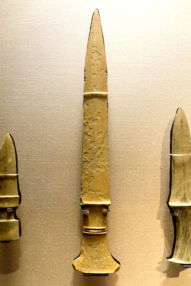 Dagger, attributed to Gyeongsangbuk-do, Korea, Bronze Age, 6th to 5th century BC, polished stone - Tokyo National Museum - Tokyo, Japan - DSC08226