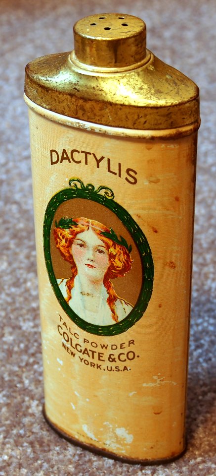 Dactylis talc powder tin, Cogate & Co, pic1
