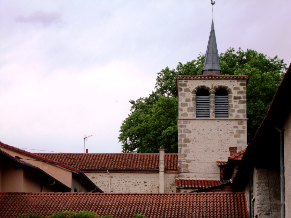 Cuzieu (Loire, Fr) église, toit et tour