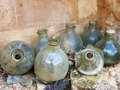 Olive glass old