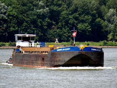 Dageraad - ENI 02305085 pushing Dommelsvoort - ENI 02323818, Oude Maas, pic2