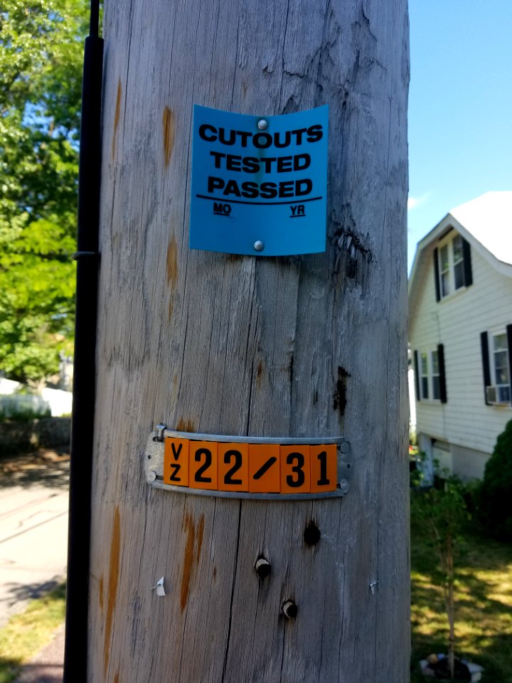 Cutouts Tested Passed - Utility pole - Arlington, MA - 20200620 091605