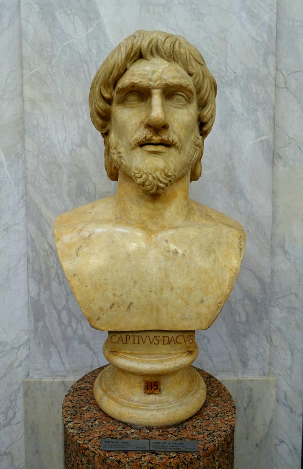 Dacian, inv. 2220, Roman from the Forum of Trajan, Trajan era, 2nd century AD - Braccio Nuovo, Museo Chiaramonti - Vatican Museums - DSC00906