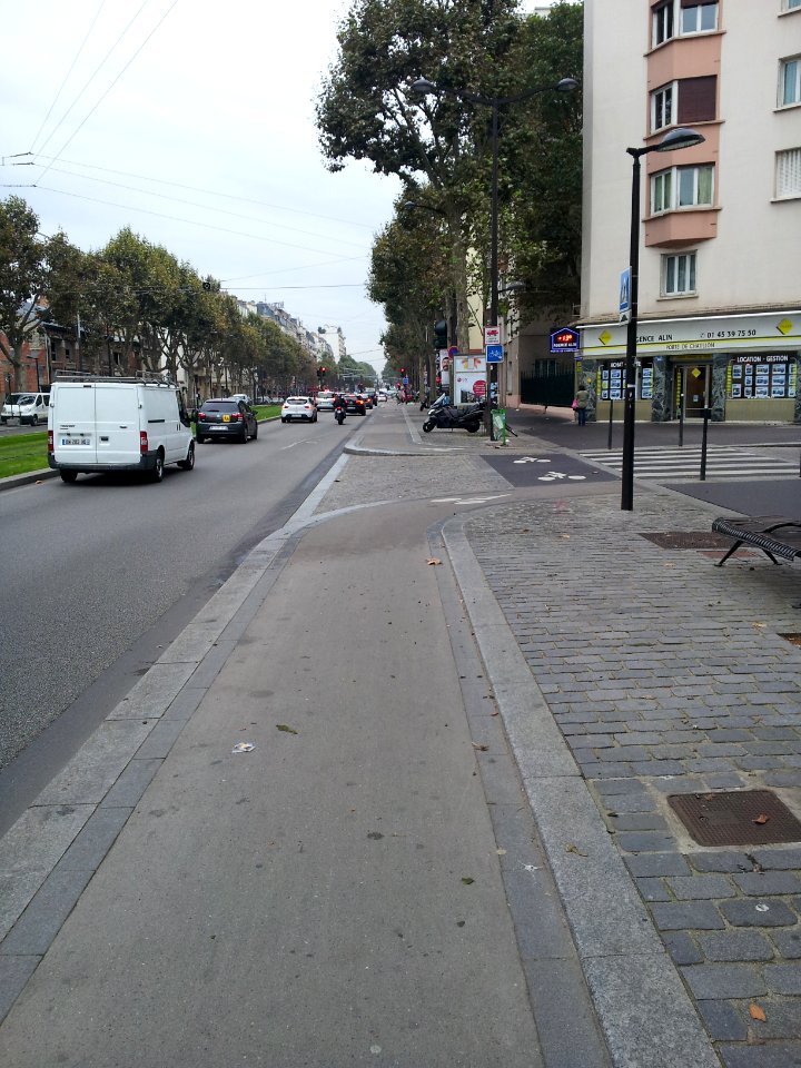 Cycle lane by day in Paris 26