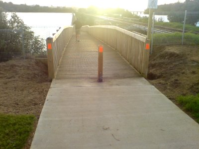 Cycleway Towards West Over Hobson Bay