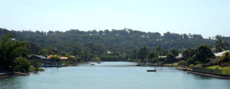 Currumbin Creek canals in Currumbin Waters, Queensland