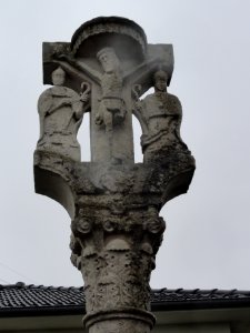 Cutry (Meurthe-et-M.) croix de chemin 1839, détail