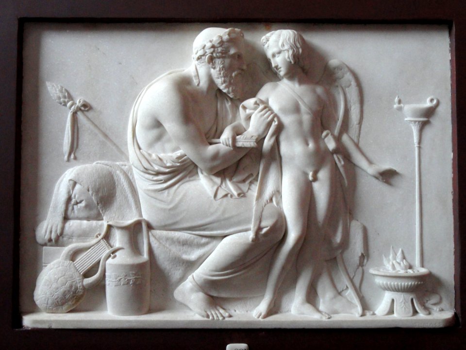 Cupid Received by Anacreon, The Winter - Thorvaldsens Museum - DSC08675