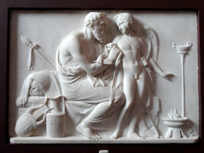 Cupid Received by Anacreon, The Winter - Thorvaldsens Museum - DSC08675