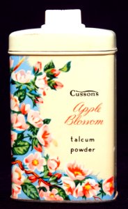 Cussons Apple Blossom talcum powder tin, pic4