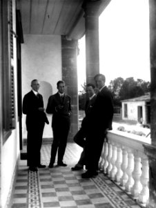 Cypernexpeditionen. Fr.v. John Lindros, Alfred Westholm, Erik Sjöqvist och Einar Gjerstad. Nicosia - SMVK - C01010