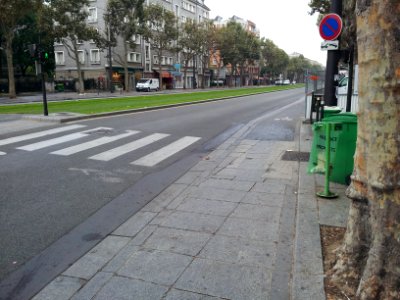 Cycle lane by day in Paris 05