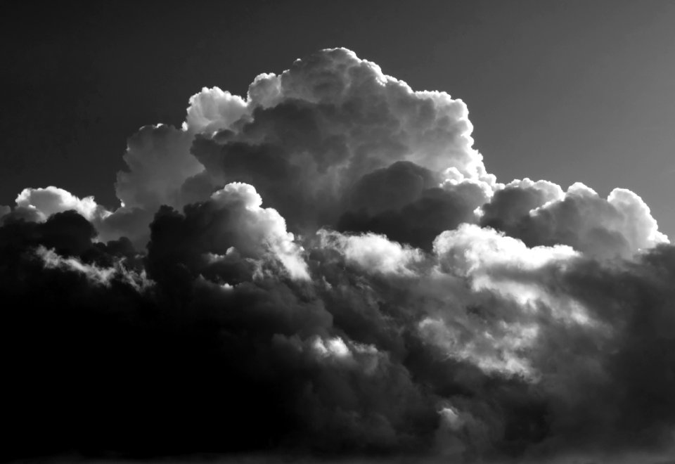 Cumulus congestus over Gåseberg 3-bw