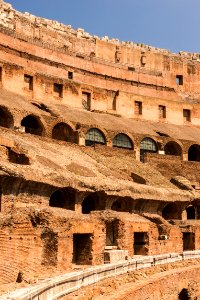 Curves perspective, Colosseum, Rome, Italy photo