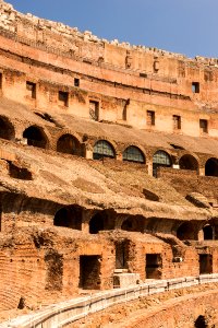 Curves perspective, Colosseum, Rome, Italy